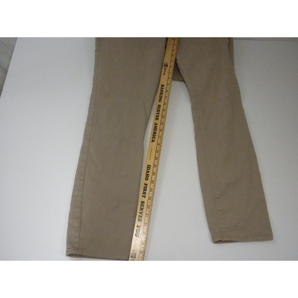 J Crew Pants Mens 34x34 Beige 484 Stretch Chino Slim Fit Tapered Leg Jeans - Picture 12 of 14
